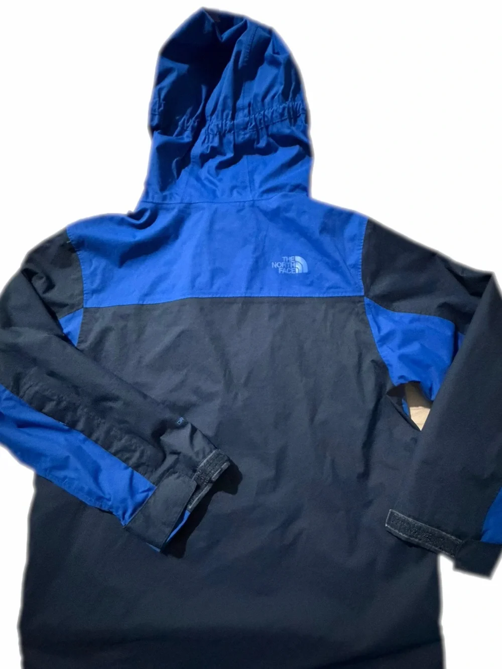 The North Face Axel Triclimate Kids Navy & Royal Blue Hooded Rain Jacket Medium